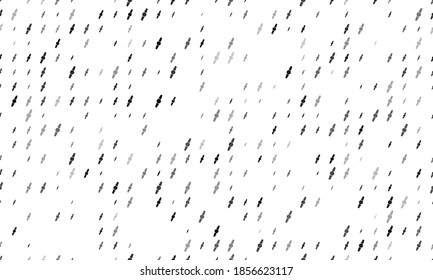 Seamless background pattern of evenly spaced black wristwatch symbols of different sizes and opacity. Vector illustration on white background