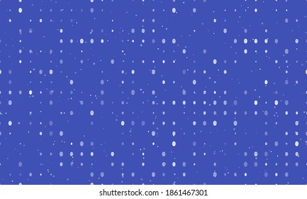 Seamless background pattern of evenly spaced white smart watch symbols of different sizes and opacity. Vector illustration on indigo background with stars