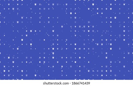 Patrón de fondo sin brillo de símbolos de reloj despertador blanco pares y espaciados de diferentes tamaños y opacidad. Ilustración vectorial sobre fondo índigo con estrellas
