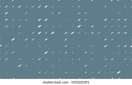 Seamless background pattern of evenly spaced white zucchini symbols of different sizes and opacity. Vector illustration on blue grey background with stars