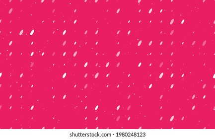 Seamless background pattern of evenly spaced white surf board symbols of different sizes and opacity. Vector illustration on pink background with stars