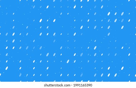 Seamless background pattern of evenly spaced white surf board symbols of different sizes and opacity. Vector illustration on blue background with stars