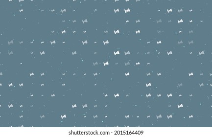Seamless background pattern of evenly spaced white camera symbols of different sizes and opacity. Vector illustration on blue grey background with stars