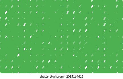 Seamless background pattern of evenly spaced white surf board symbols of different sizes and opacity. Vector illustration on green background with stars