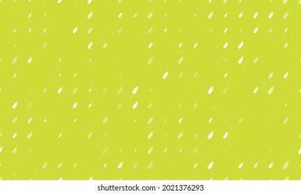 Seamless background pattern of evenly spaced white flash drives of different sizes and opacity. Vector illustration on lime background with stars