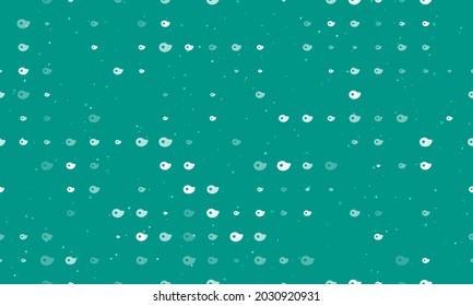 Nahtlose Hintergrundmuster mit gleichmäßig verteilten weißen Steaksymbolen unterschiedlicher Größe und Deckkraft. Vektorgrafik auf Teelichem Hintergrund mit Sternen