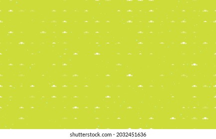 Seamless background pattern of evenly spaced white mother's day symbols of different sizes and opacity. Vector illustration on lime background with stars