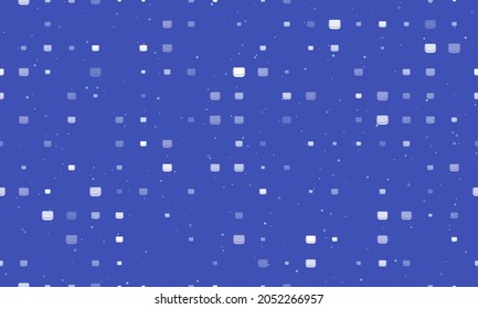 Seamless background pattern of evenly spaced white ladies handbag symbols of different sizes and opacity. Vector illustration on indigo background with stars