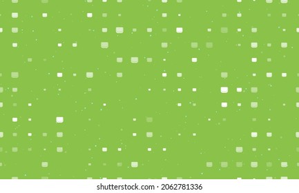 Seamless background pattern of evenly spaced white ladies handbag symbols of different sizes and opacity. Vector illustration on light green background with stars