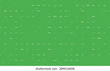 Seamless background pattern of evenly spaced white www symbols of different sizes and opacity. Vector illustration on green background with stars