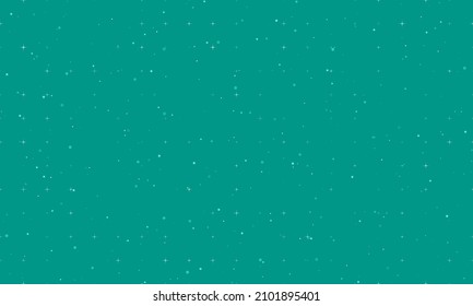 Patrón de fondo sin brillo de símbolos de estrella abstracta blanca uniformemente espaciados de diferentes tamaños y opacidad. Ilustración vectorial en el fondo de la bandeja con estrellas