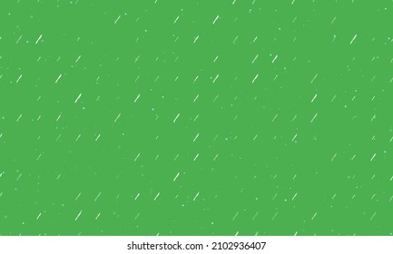 Seamless background pattern of evenly spaced white kitchen knife symbols of different sizes and opacity. Vector illustration on green background with stars