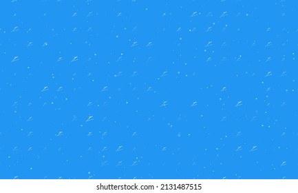 Seamless background pattern of evenly spaced white Ski jumping symbols of different sizes and opacity. Vector illustration on blue background with stars