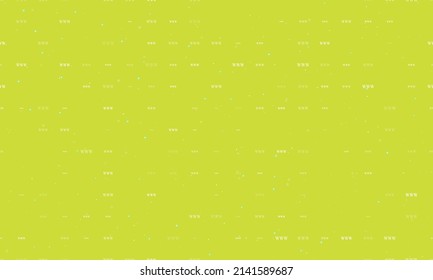 Seamless background pattern of evenly spaced white www symbols of different sizes and opacity. Vector illustration on lime background with stars
