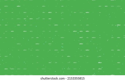 Seamless background pattern of evenly spaced white brexit symbols of different sizes and opacity. Vector illustration on green background with stars