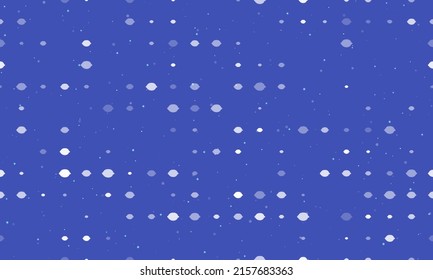 Seamless background pattern of evenly spaced white lemon symbols of different sizes and opacity. Vector illustration on indigo background with stars