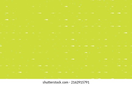 Seamless background pattern of evenly spaced white whale symbols of different sizes and opacity. Vector illustration on lime background with stars