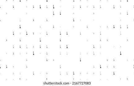 Seamless background pattern of evenly spaced black gyroscooters of different sizes and opacity. Vector illustration on white background