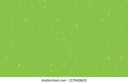 Seamless background pattern of evenly spaced white gyroscooters of different sizes and opacity. Vector illustration on light green background with stars