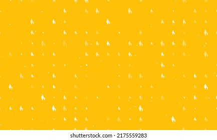 Seamless background pattern of evenly spaced white woman with child symbols of different sizes and opacity. Vector illustration on amber background with stars