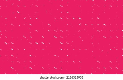 Seamless background pattern of evenly spaced white hand saw symbols of different sizes and opacity. Vector illustration on pink background with stars