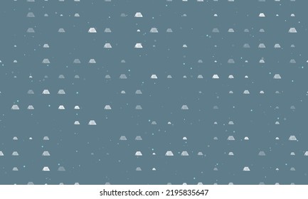 Seamless background pattern of evenly spaced white printed circuit boards of different sizes and opacity. Vector illustration on blue grey background with stars