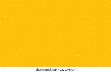 Seamless background pattern of evenly spaced white helicopter symbols of different sizes and opacity. Vector illustration on amber background with stars