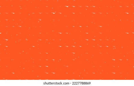 Seamless background pattern of evenly spaced white helicopter symbols of different sizes and opacity. Vector illustration on deep orange background with stars