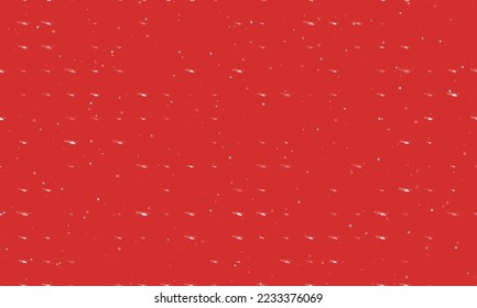 Seamless background pattern of evenly spaced white helicopter symbols of different sizes and opacity. Vector illustration on red background with stars