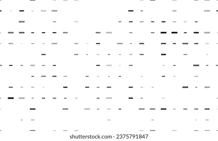 Seamless background pattern of evenly spaced black minus symbols of different sizes and opacity. Vector illustration on white background