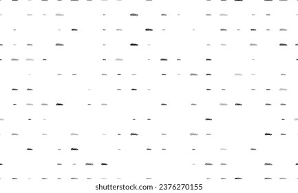 Seamless background pattern of evenly spaced black car symbols of different sizes and opacity. Vector illustration on white background