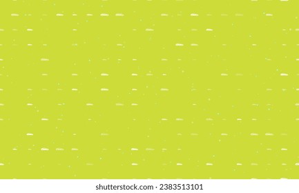 Seamless background pattern of evenly spaced white car symbols of different sizes and opacity. Vector illustration on lime background with stars