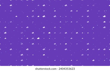 Seamless background pattern of evenly spaced white vise symbols of different sizes and opacity. Vector illustration on deep purple background with stars