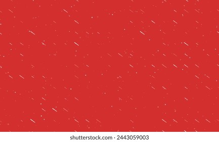 Seamless background pattern of evenly spaced white soldering iron symbols of different sizes and opacity. Vector illustration on red background with stars