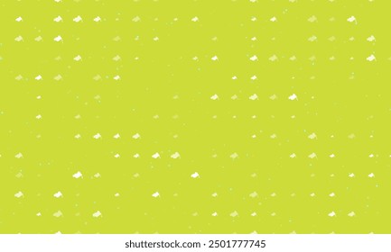 Seamless background pattern of evenly spaced white vise symbols of different sizes and opacity. Vector illustration on lime background with stars