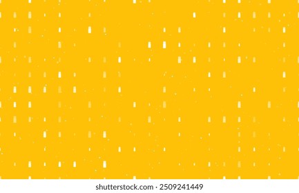 Seamless background pattern of evenly spaced white salt shaker symbols of different sizes and opacity. Vector illustration on amber background with stars