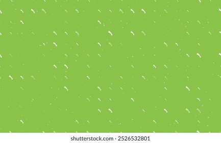 Seamless background pattern of evenly spaced white down arrows of different sizes and opacity. Vector illustration on light green background with stars