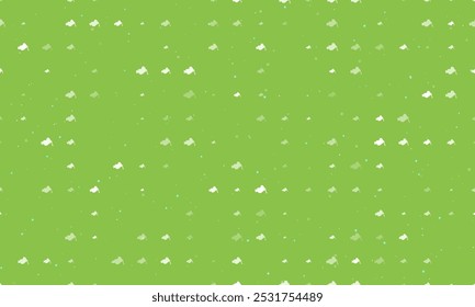 Padrão de plano de fundo uniforme de símbolos de vise brancos com espaçamento uniforme de diferentes tamanhos e opacidade. Ilustração vetorial no fundo verde claro com estrelas