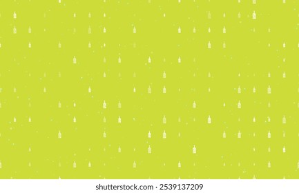 Padrão de fundo uniforme de branco uniformemente espaçado um ramo em um frasco símbolos de diferentes tamanhos e opacidade. Ilustração vetorial sobre fundo de cal com estrelas