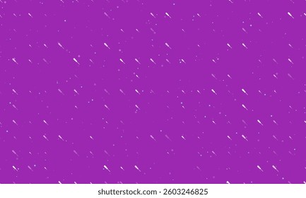 Seamless background pattern of evenly spaced white a screwdriver symbols of different sizes and opacity. Vector illustration on purple background with stars