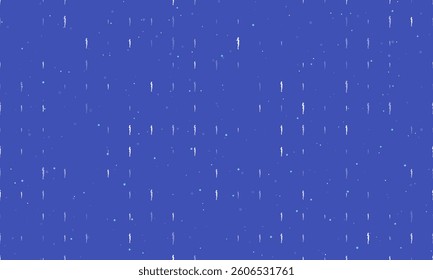 Seamless background pattern of evenly spaced white woman silhouettes of different sizes and opacity. Vector illustration on indigo background with stars