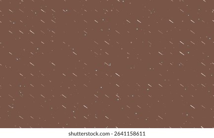 Seamless background pattern of evenly spaced white soldering iron symbols of different sizes and opacity. Vector illustration on brown background with stars