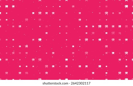 Padrão de plano de fundo uniforme de raquetes de pingue-pongue cruzados brancos uniformemente espaçados símbolos de diferentes tamanhos e opacidade. Ilustração vetorial sobre fundo rosa com estrelas