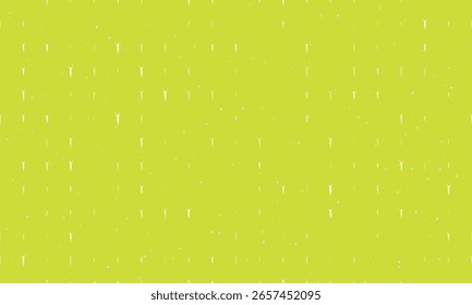 Seamless background pattern of evenly spaced white woman stretches symbols of different sizes and opacity. Vector illustration on lime background with stars