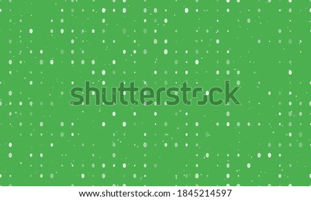 Seamless background pattern of evenly spaced white smart watch symbols of different sizes and opacity. Vector illustration on green background with stars