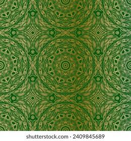 Seamless background pattern with floral mandala. vector