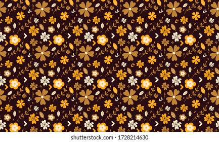 Fondo incomparable con diseño de flores de patrón