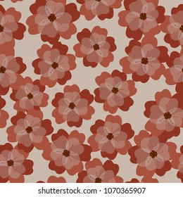 Seamless background, pattern with flowers