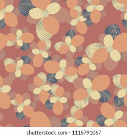 Seamless background, pattern with flowers