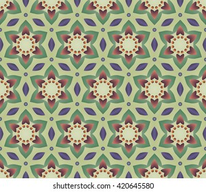 Seamless background, pattern with flowers